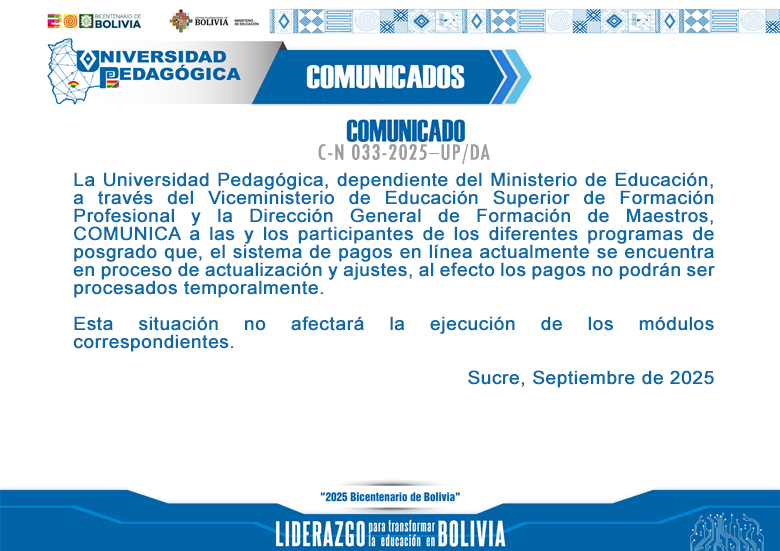 COMUNICADO