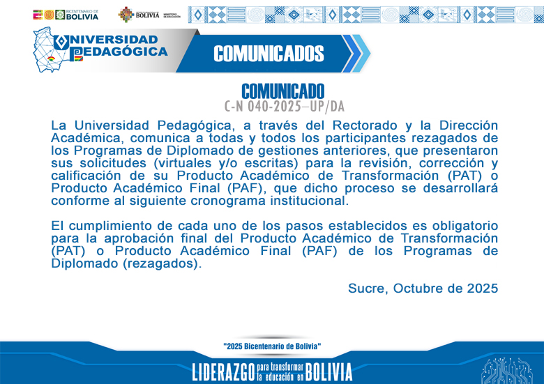 COMUNICADO
