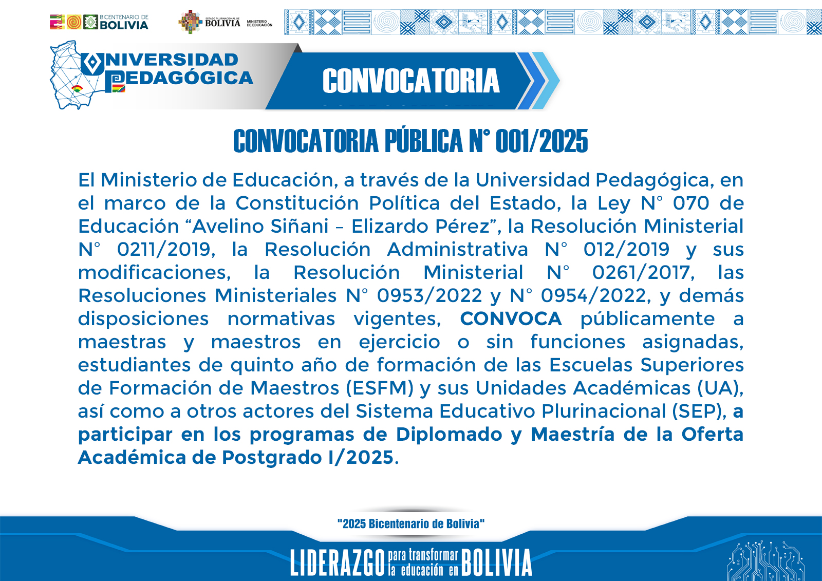 CONVOCATORIA