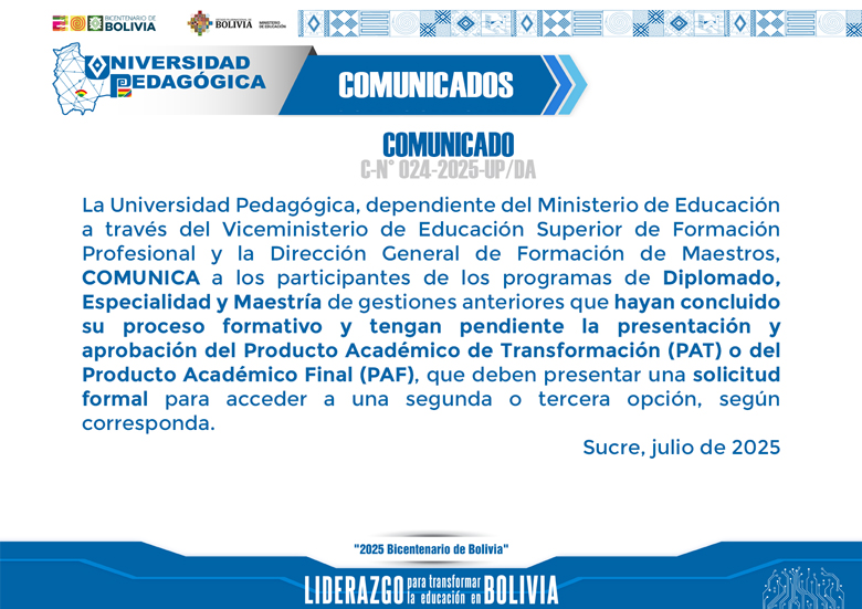 COMUNICADO